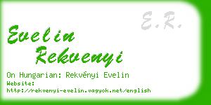 evelin rekvenyi business card